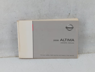2008 Nissan Altima Owners Manual Book Guide P/N:OM8E-0L32U2 OEM Used Auto Parts