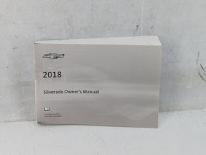 2018 Chevrolet Silverado Owners Manual Book Guide P/N:84016520 C OEM Used Auto Parts