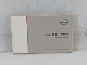 2008 Nissan Sentra Owners Manual Book Guide P/N:OM8E-0B16U0 OEM Used Auto Parts