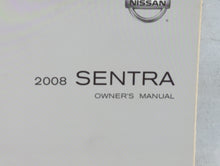 2008 Nissan Sentra Owners Manual Book Guide P/N:OM8E-0B16U0 OEM Used Auto Parts