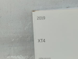 2019 Cadillac Xt4 Owners Manual Book Guide P/N:23272680 A OEM Used Auto Parts