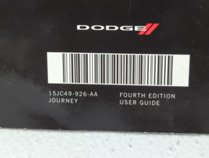 2015 Dodge Journey Owners Manual Book Guide P/N:15JC49-926-AA OEM Used Auto Parts