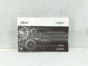 2016 Chevrolet Equinox Owners Manual Book Guide OEM Used Auto Parts