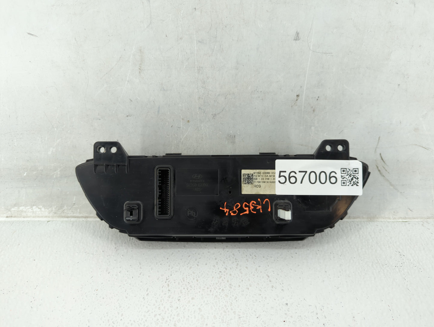 2018-2020 Hyundai Elantra Gt Climate Control Module Temperature AC/Heater Replacement P/N:97250-G3080 Fits Fits 2018 2019 2020 OEM Used Auto Parts - Oemusedautoparts1.com