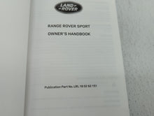 2014 Land Rover Range Rover Sport Owners Manual Book Guide P/N:18 02 62 151 OEM Used Auto Parts