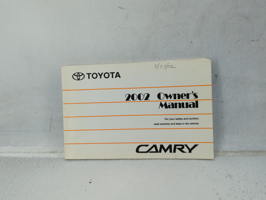 2002 Toyota Camry Owners Manual Book Guide P/N:01999-33544 OEM Used Auto Parts