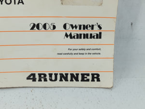 2005 Toyota 4runner Owners Manual Book Guide P/N:01999-35860 OEM Used Auto Parts