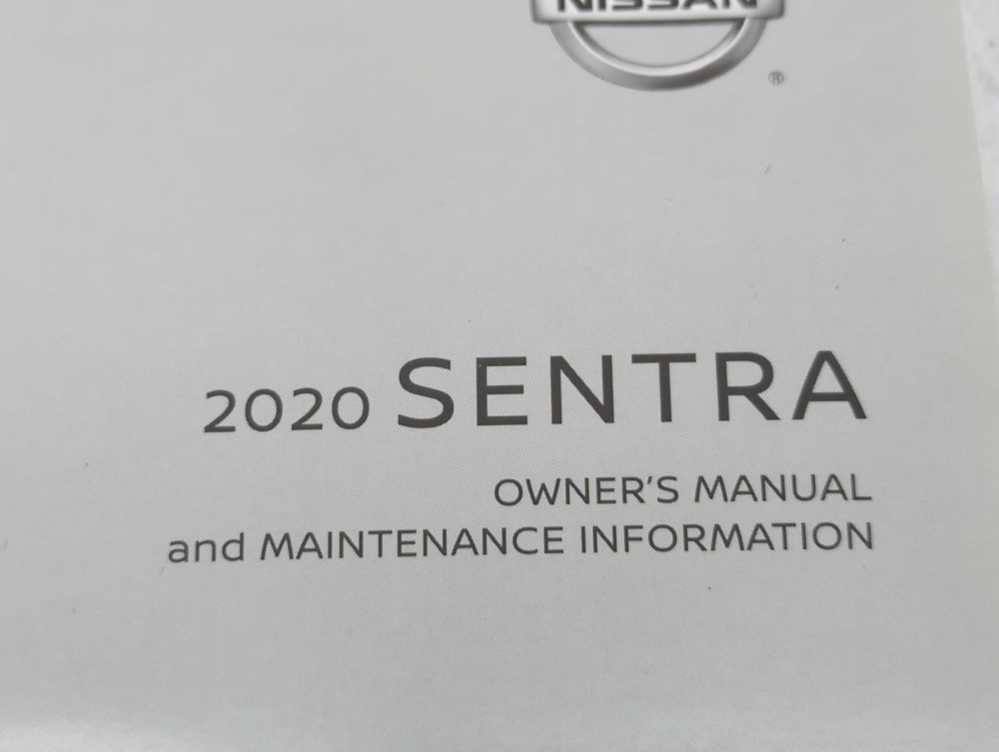 2020 Nissan Sentra Owners Manual Book Guide P/N:OM20EM 0B18U1 OEM Used Auto Parts - Oemusedautoparts1.com