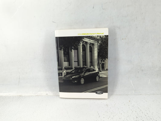 2018 Ford Focus Owners Manual Book Guide P/N:JM5J 19A321 AA OEM Used Auto Parts