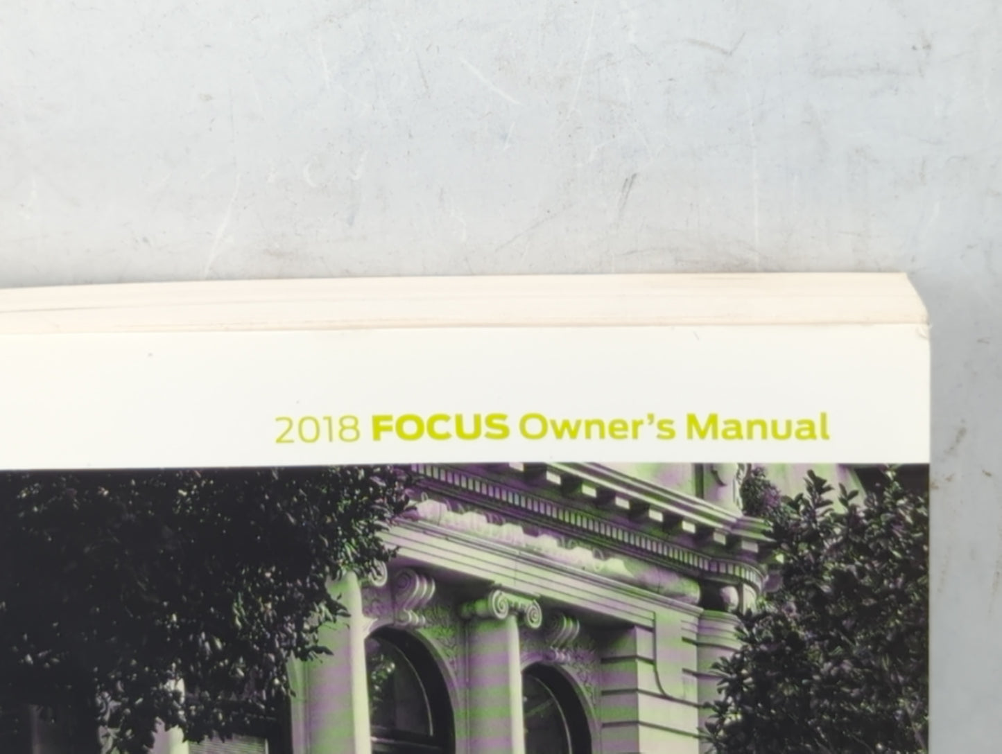 2018 Ford Focus Owners Manual Book Guide P/N:JM5J 19A321 AA OEM Used Auto Parts - Oemusedautoparts1.com