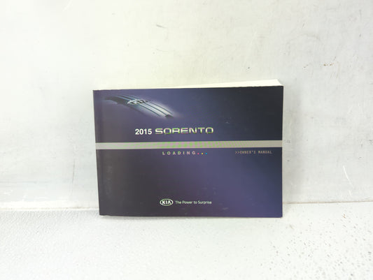 2015 Kia Sorento Owners Manual Book Guide P/N:A2P0-EU42C OEM Used Auto Parts