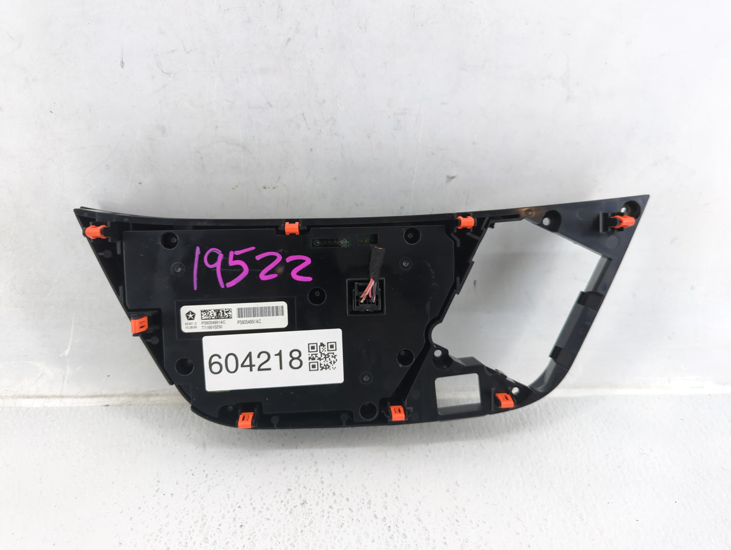 2017 Chrysler Pacifica Climate Control Module Temperature AC/Heater Replacement P/N:T116610250 P56054991AC Fits OEM Used Auto Parts - Oemusedautoparts1.com