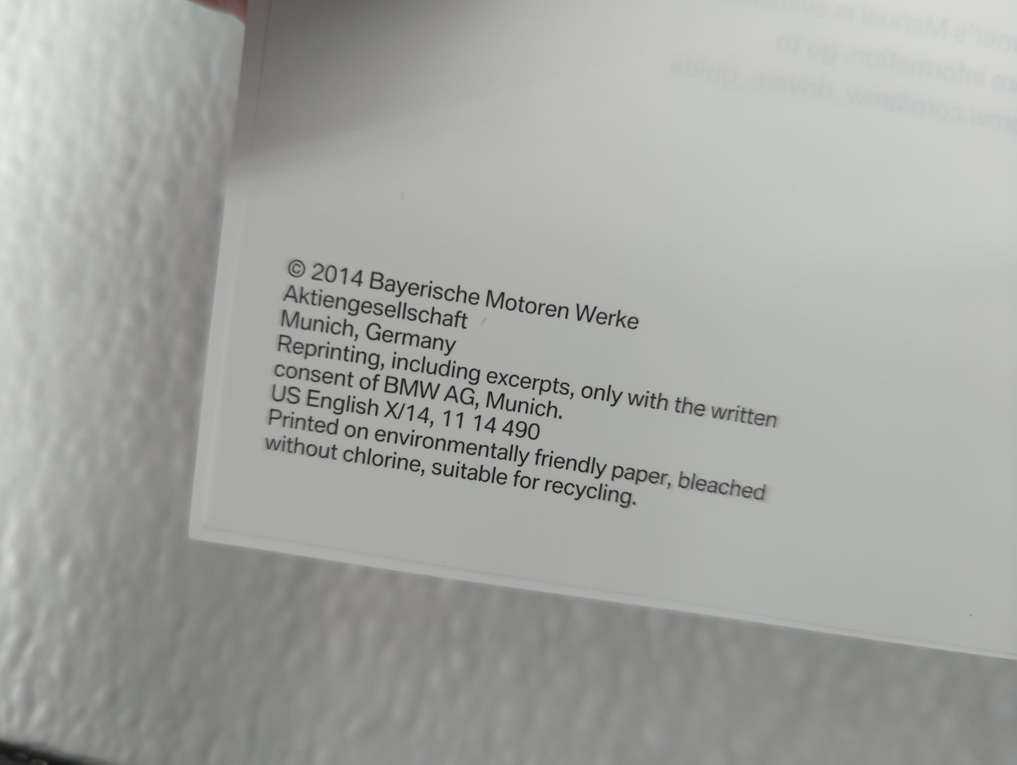 2014 Bmw X3 Owners Manual Book Guide OEM Used Auto Parts - Oemusedautoparts1.com