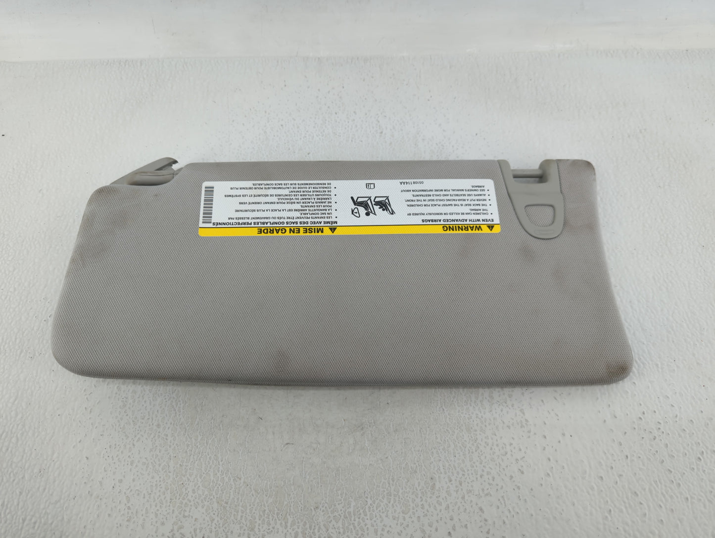 2019 Jeep Compass Sun Visor Shade Replacement Passenger Right Mirror Fits OEM Used Auto Parts - Oemusedautoparts1.com