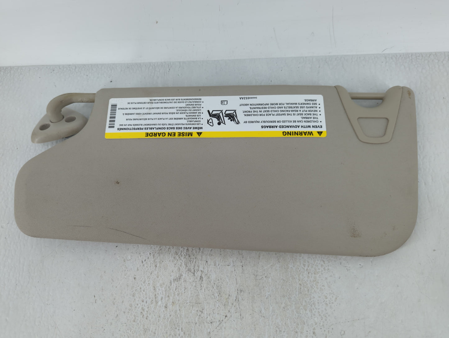 2018 Dodge Journey Sun Visor Shade Replacement Passenger Right Mirror Fits OEM Used Auto Parts - Oemusedautoparts1.com