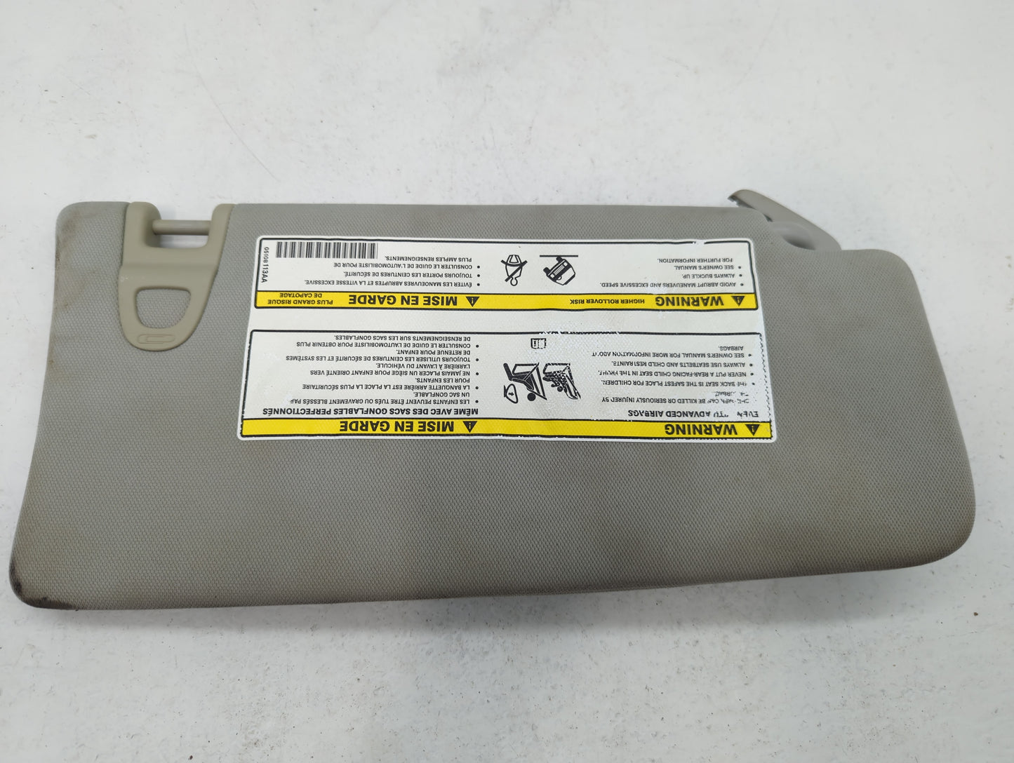 2018 Jeep Compass Sun Visor Shade Replacement Driver Left Mirror Fits OEM Used Auto Parts - Oemusedautoparts1.com