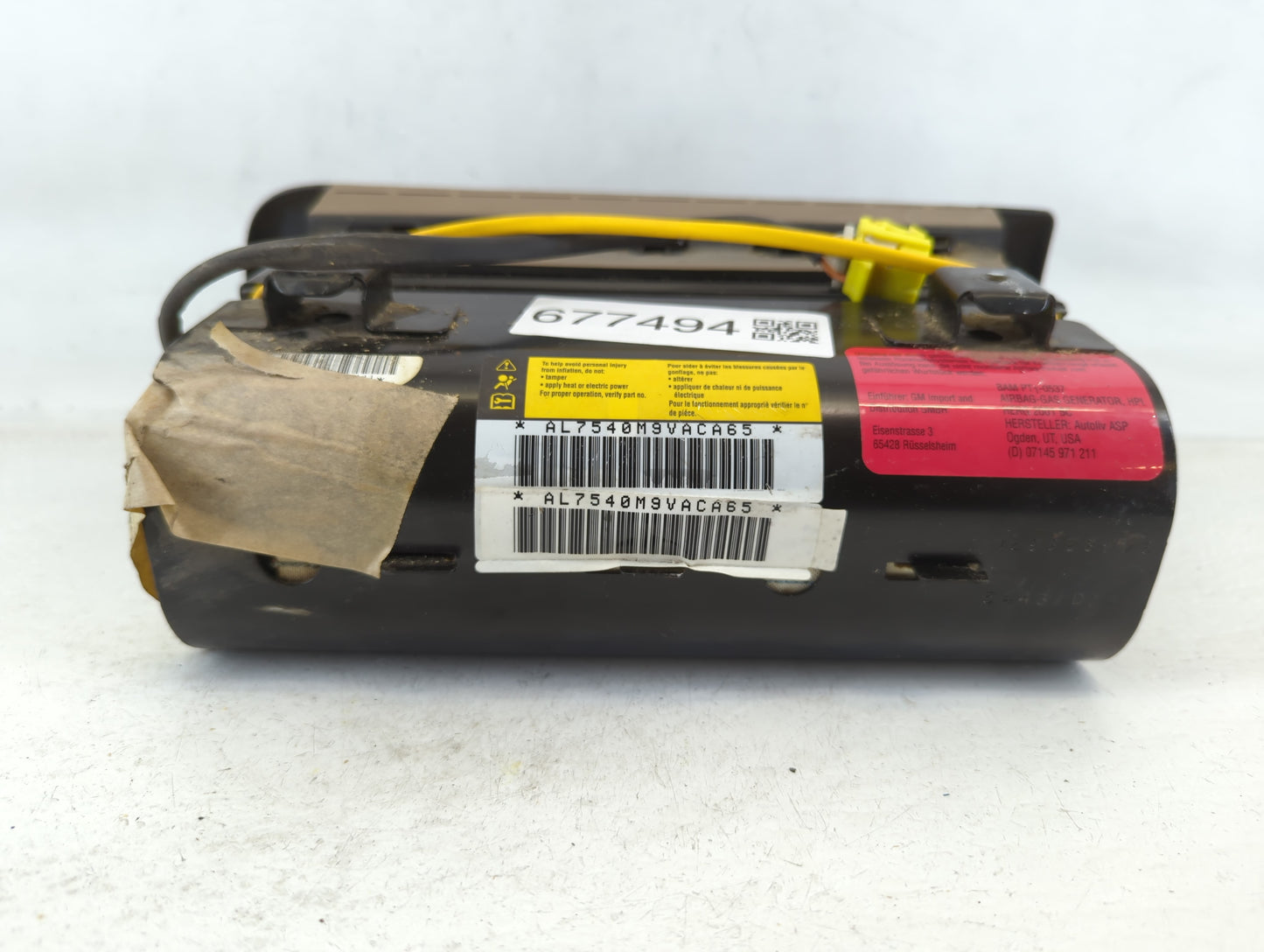 2002-2004 Gmc Envoy Xl Air Bag Driver Left Steering Wheel Mounted Fits Fits 2002 2003 2004 OEM Used Auto Parts - Oemusedautoparts1.com