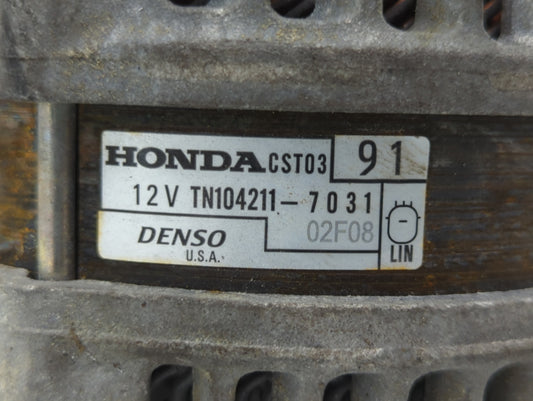2022 Acura Rdx Alternator Replacement Generator Charging Assembly Engine OEM P/N:TN104211-7031 Fits Fits 2021 OEM Used Auto Parts