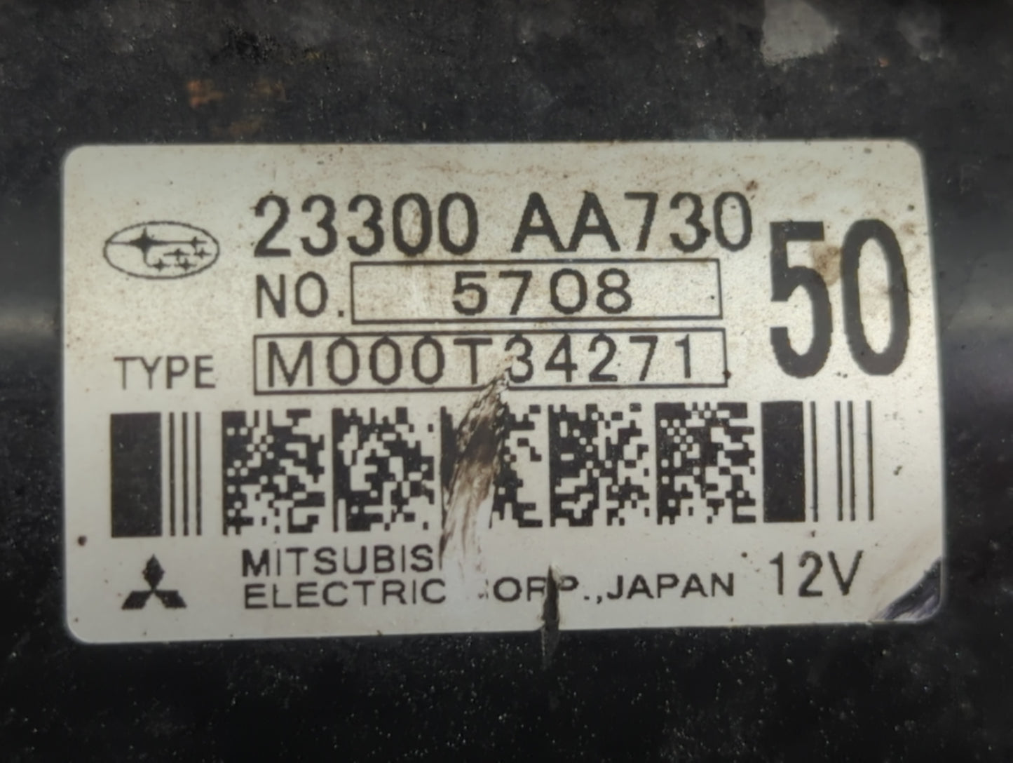 2013-2016 Scion Fr-S Car Starter Motor Solenoid OEM P/N:23300 AA730 Fits Fits 2013 2014 2015 2016 2017 2018 2019 2020 OEM Used Auto Parts - Oemusedautoparts1.com