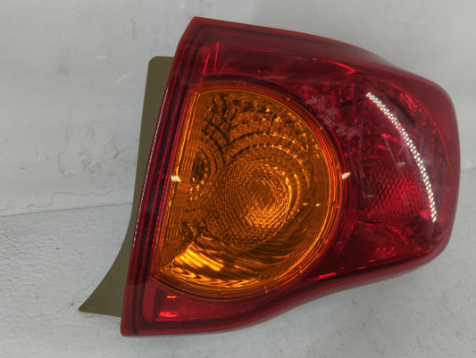 2009-2010 Toyota Corolla Tail Light Assembly Passenger Right OEM P/N:02539088 Fits Fits 2009 2010 OEM Used Auto Parts