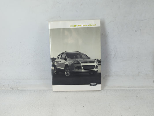 2013 Ford Escape Owners Manual Book Guide P/N:DJ5J19A321 AA OEM Used Auto Parts