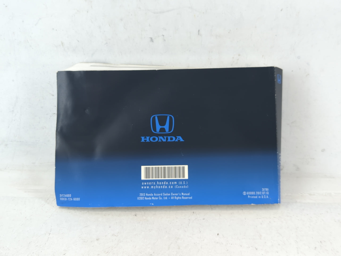 2013 Honda Accord Owners Manual Book Guide OEM Used Auto Parts - Oemusedautoparts1.com