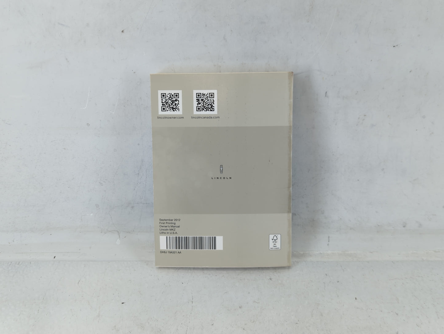 2013 Lincoln Mkz Owners Manual Book Guide P/N:DH6J 19A321 AA OEM Used Auto Parts - Oemusedautoparts1.com