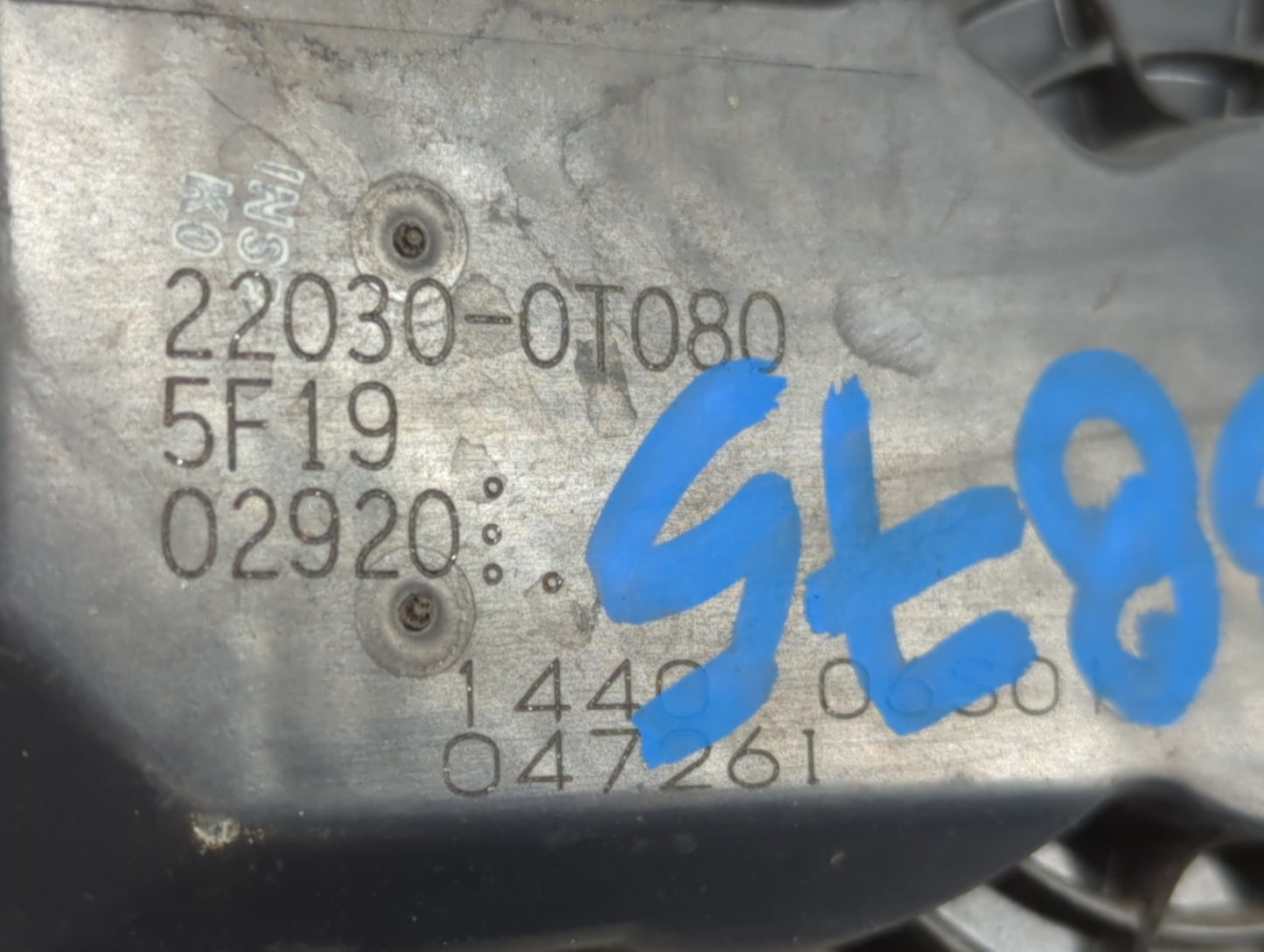 2011-2019 Toyota Corolla Throttle Body P/N:22030-0T080 Fits Fits 2011 2012 2013 2014 2015 2016 2017 2018 2019 OEM Used Auto Parts - Oemusedautoparts1.com