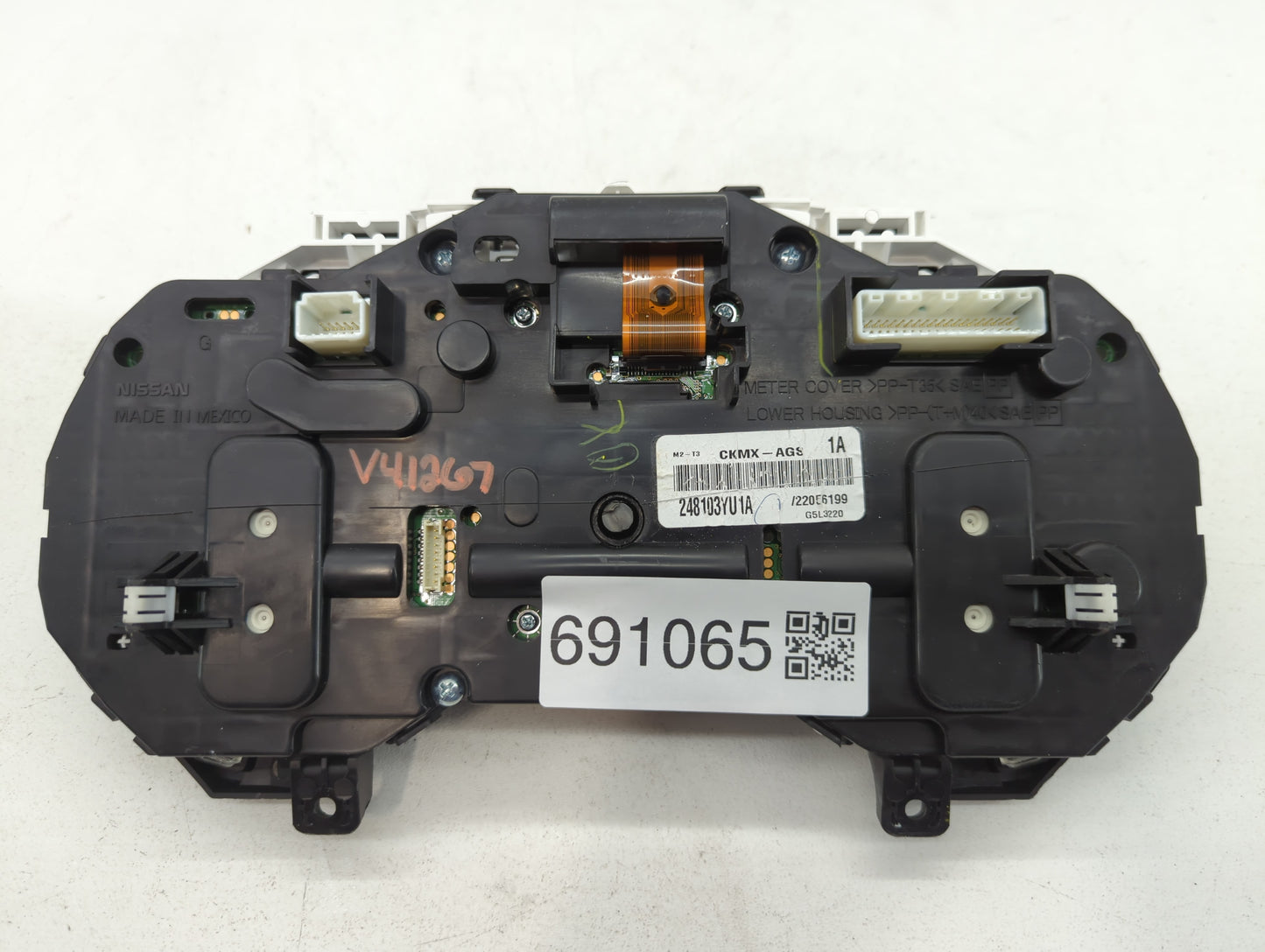 2016 Nissan Sentra Instrument Cluster Speedometer Gauges P/N:CKMX-AGS 248103YU1A Fits OEM Used Auto Parts - Oemusedautoparts1.com