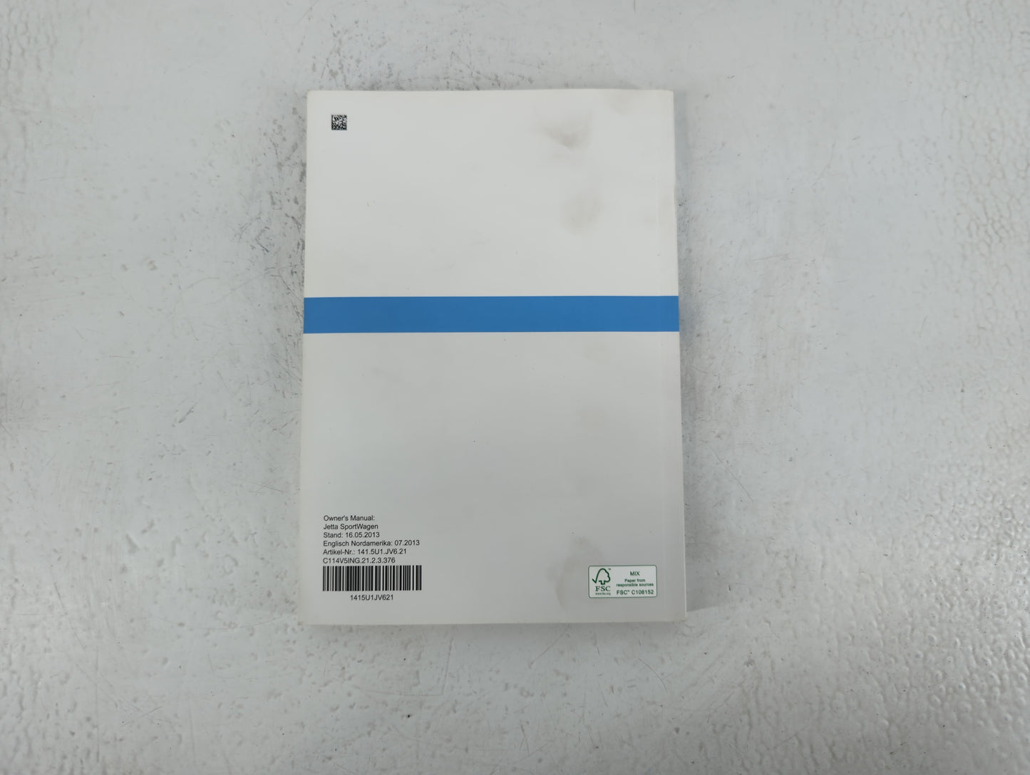 2014 Volkswagen Jetta Owners Manual Book Guide P/N:1415U1JV621 OEM Used Auto Parts - Oemusedautoparts1.com