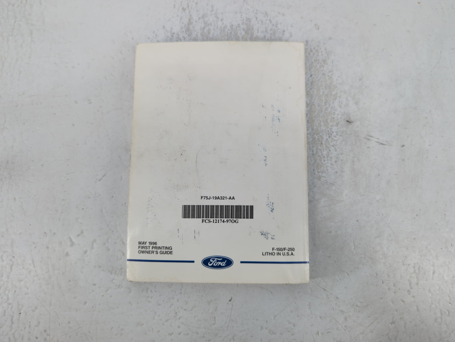 1997 Ford F-150 Owners Manual Book Guide P/N:FCS-12174-97OG F75J-19A321-AA OEM Used Auto Parts - Oemusedautoparts1.com
