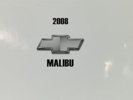 2008 Chevrolet Malibu Owners Manual Book Guide P/N:15864195 A OEM Used Auto Parts