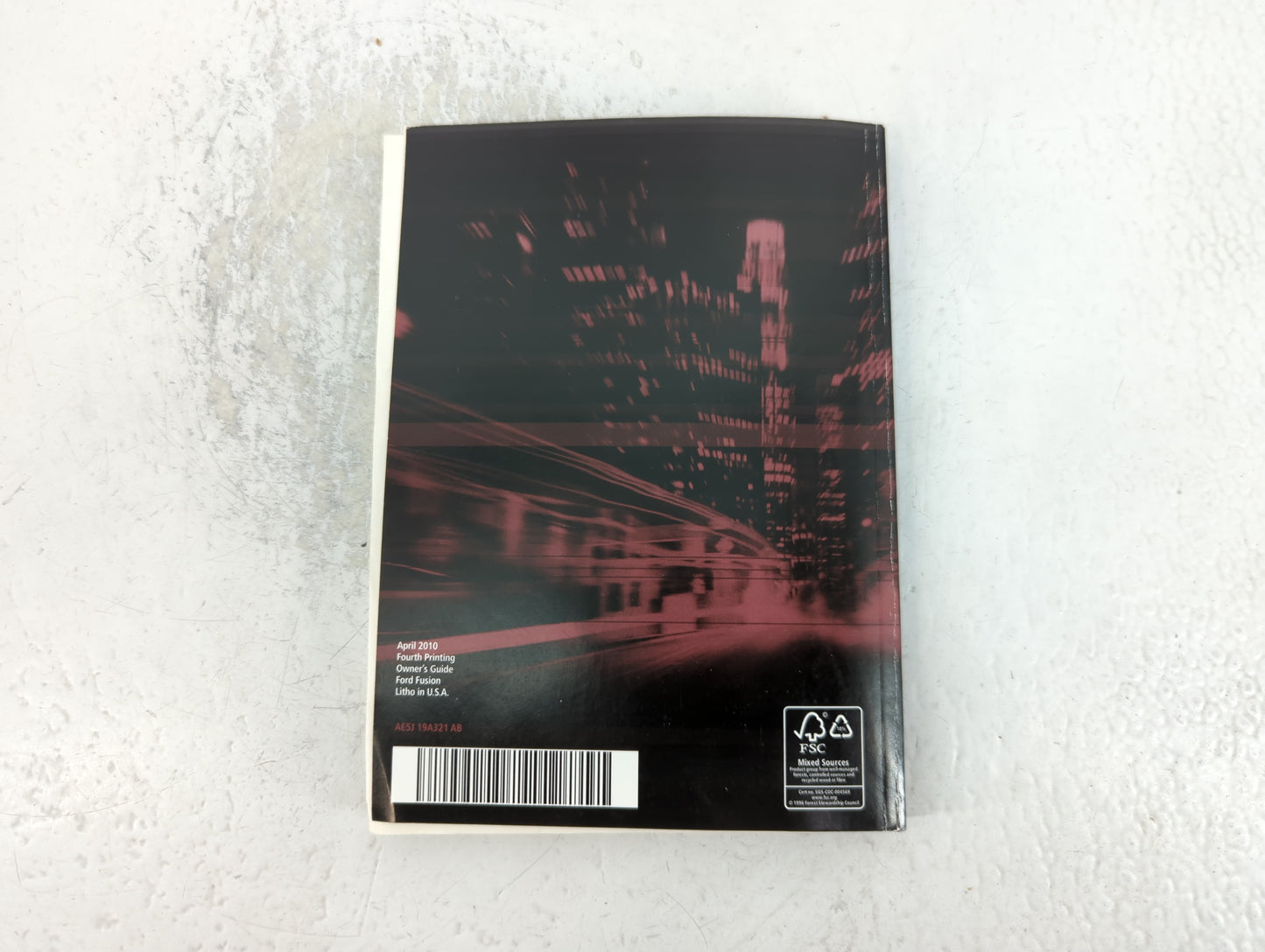 2010 Ford Fusion Owners Manual Book Guide P/N:AE5J 19A321 AB OEM Used Auto Parts - Oemusedautoparts1.com