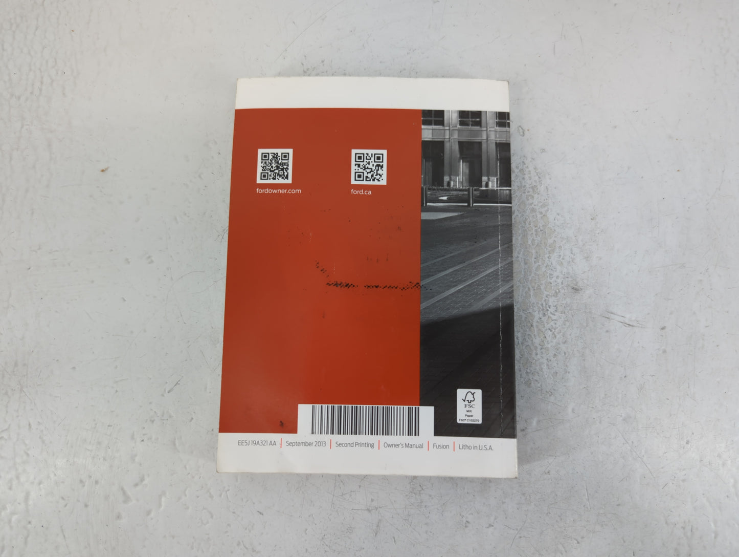 2014 Ford Fusion Owners Manual Book Guide P/N:EE5J19A321AA OEM Used Auto Parts - Oemusedautoparts1.com