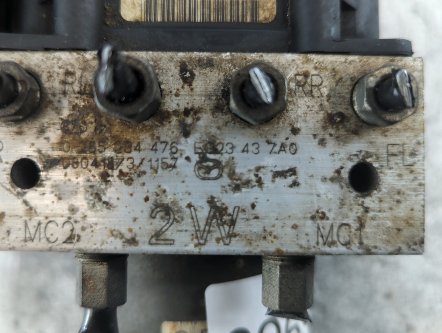 2007-2009 Mazda Cx-7 ABS Pump Control Module Replacement P/N:0 265 234 476 Fits Fits 2007 2008 2009 OEM Used Auto Parts - Oemusedautoparts1.com