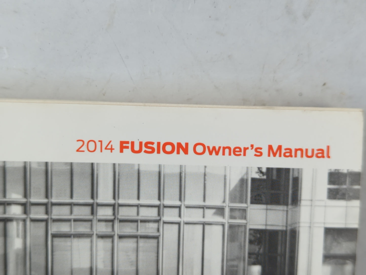 2014 Ford Fusion Owners Manual Book Guide P/N:EE5J 19A321 AB OEM Used Auto Parts - Oemusedautoparts1.com