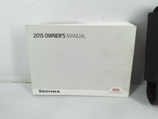 2015 Kia Sedona Owners Manual Book Guide P/N:FA9O-EU51F OEM Used Auto Parts