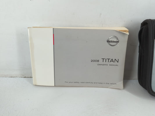 2008 Nissan Titan Owners Manual Book Guide P/N:OM8E 0A60U1 OEM Used Auto Parts