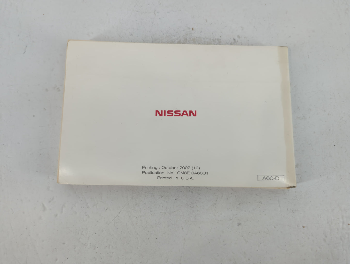 2008 Nissan Titan Owners Manual Book Guide P/N:OM8E 0A60U1 OEM Used Auto Parts - Oemusedautoparts1.com