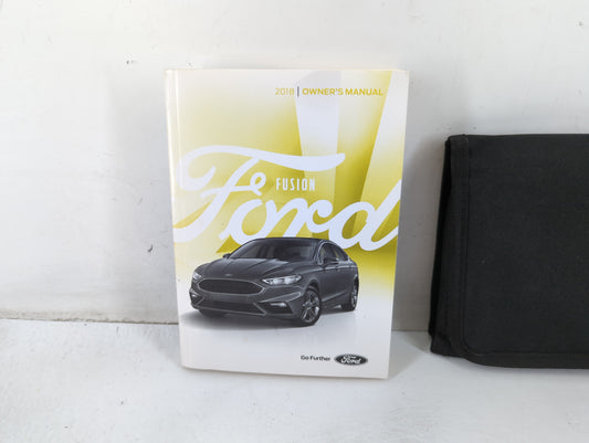 2018 Ford Fusion Owners Manual Book Guide P/N:JE5J 19A321 AB OEM Used Auto Parts