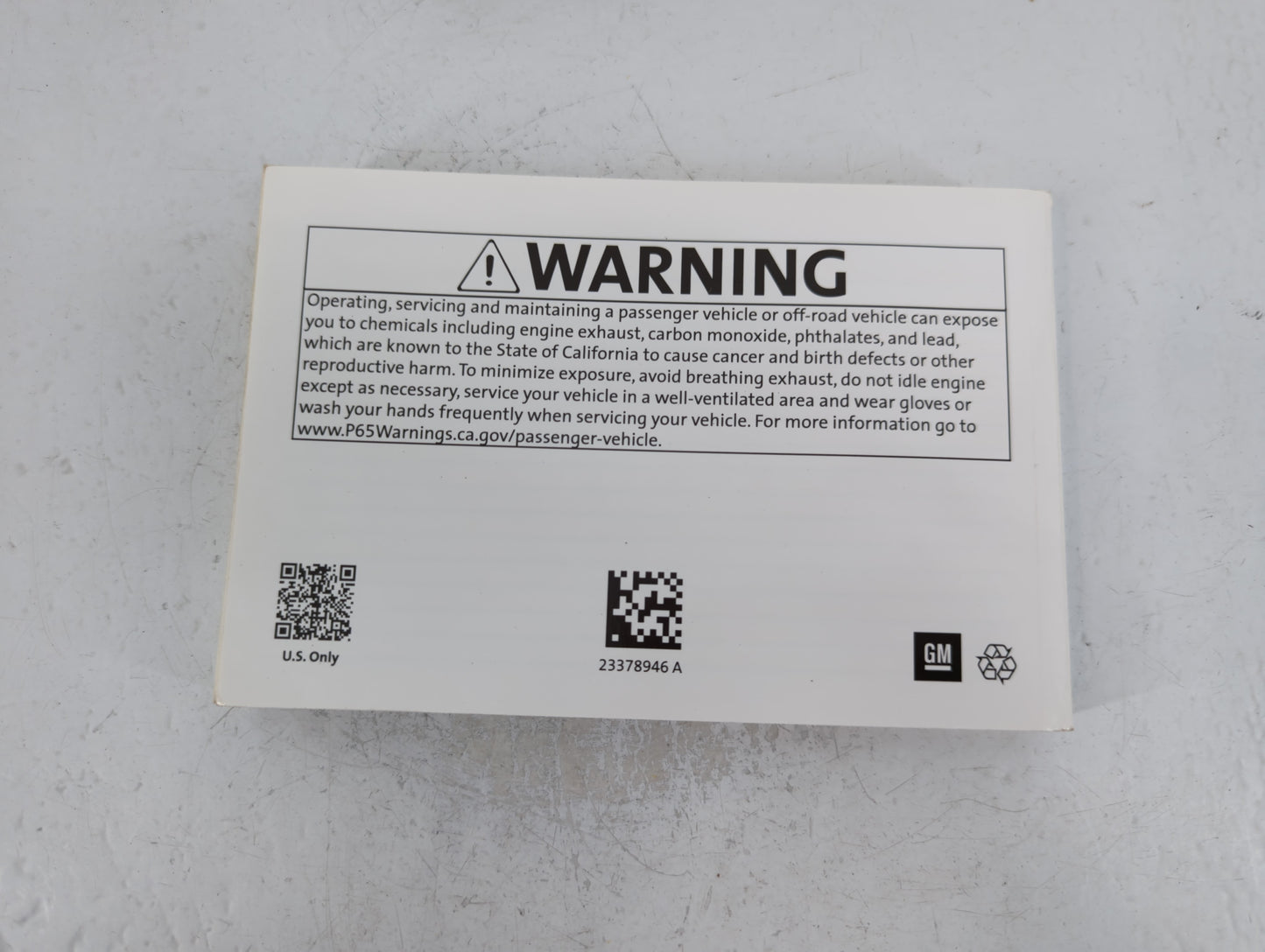 2018 Chevrolet Malibu Owners Manual Book Guide P/N:23378946 A OEM Used Auto Parts - Oemusedautoparts1.com