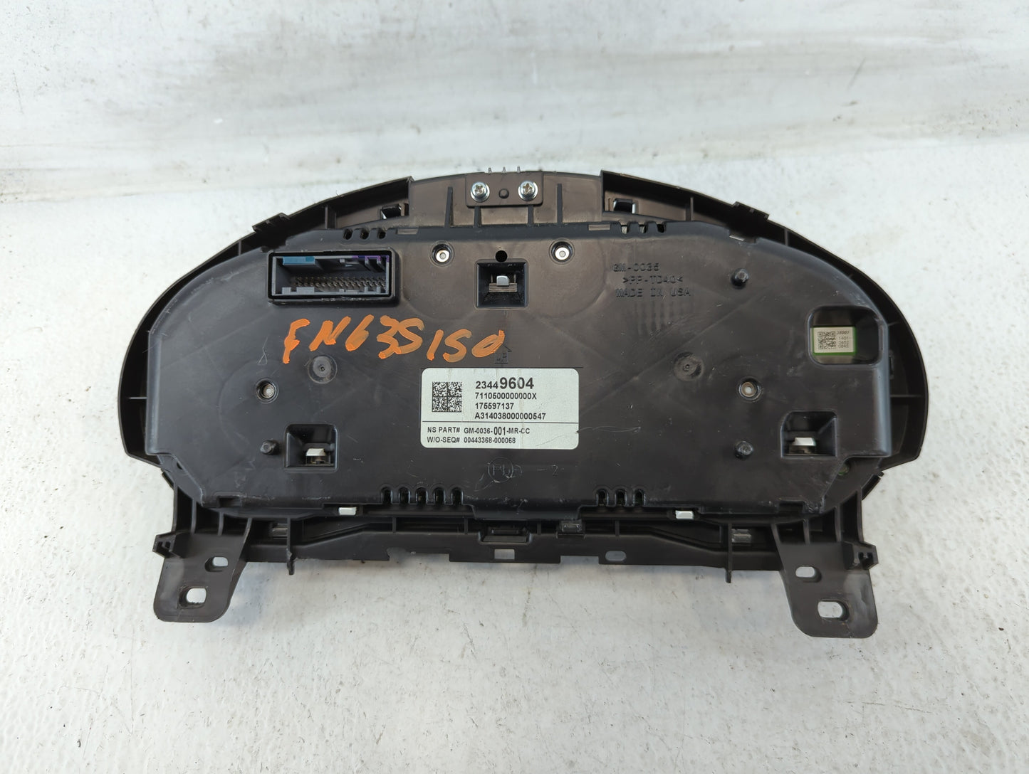 2014 Buick Regal Instrument Cluster Speedometer Gauges P/N:23449604 Fits OEM Used Auto Parts - Oemusedautoparts1.com
