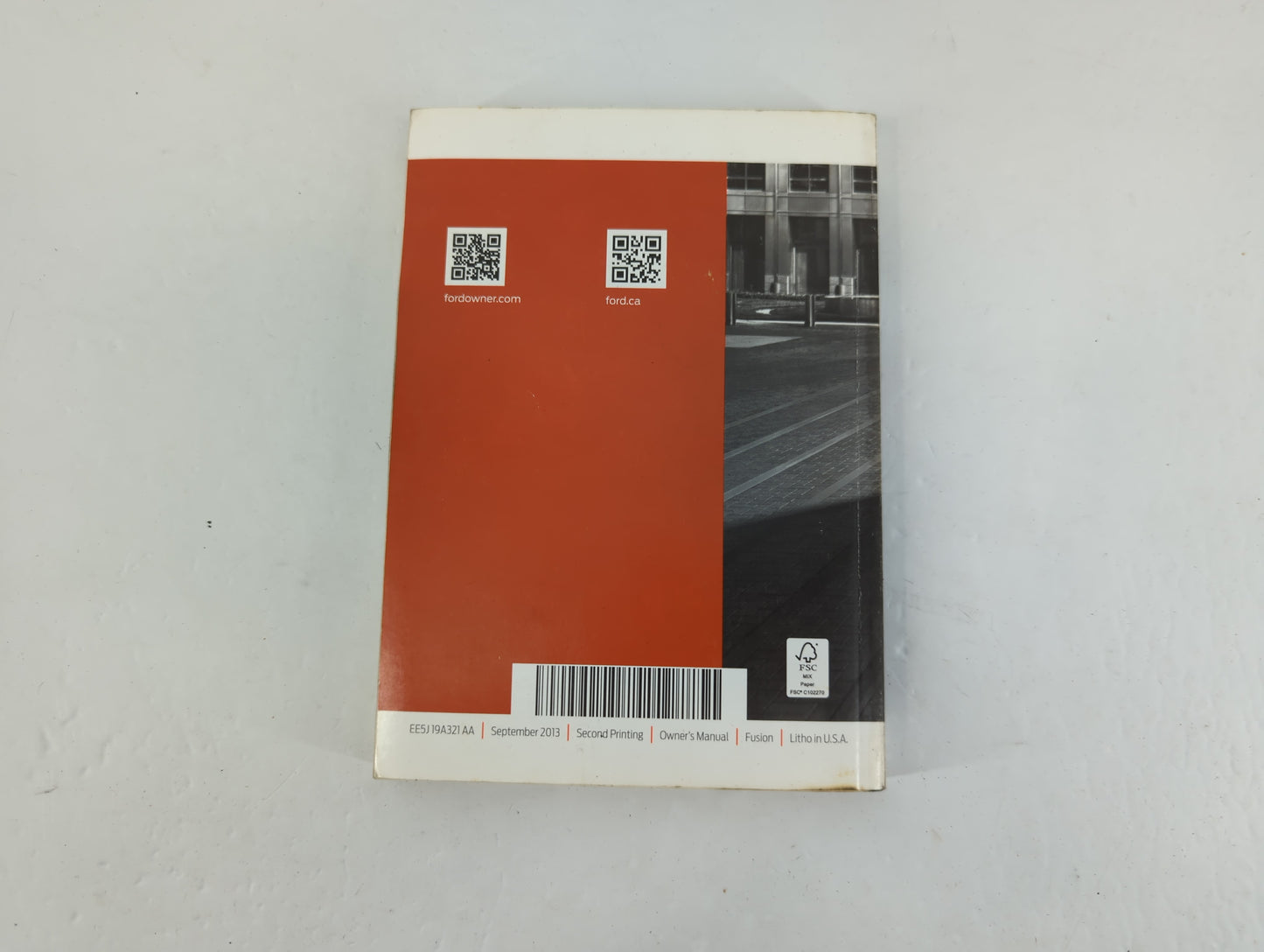 2014 Ford Fusion Owners Manual Book Guide P/N:EE5J 19A321 AA OEM Used Auto Parts - Oemusedautoparts1.com