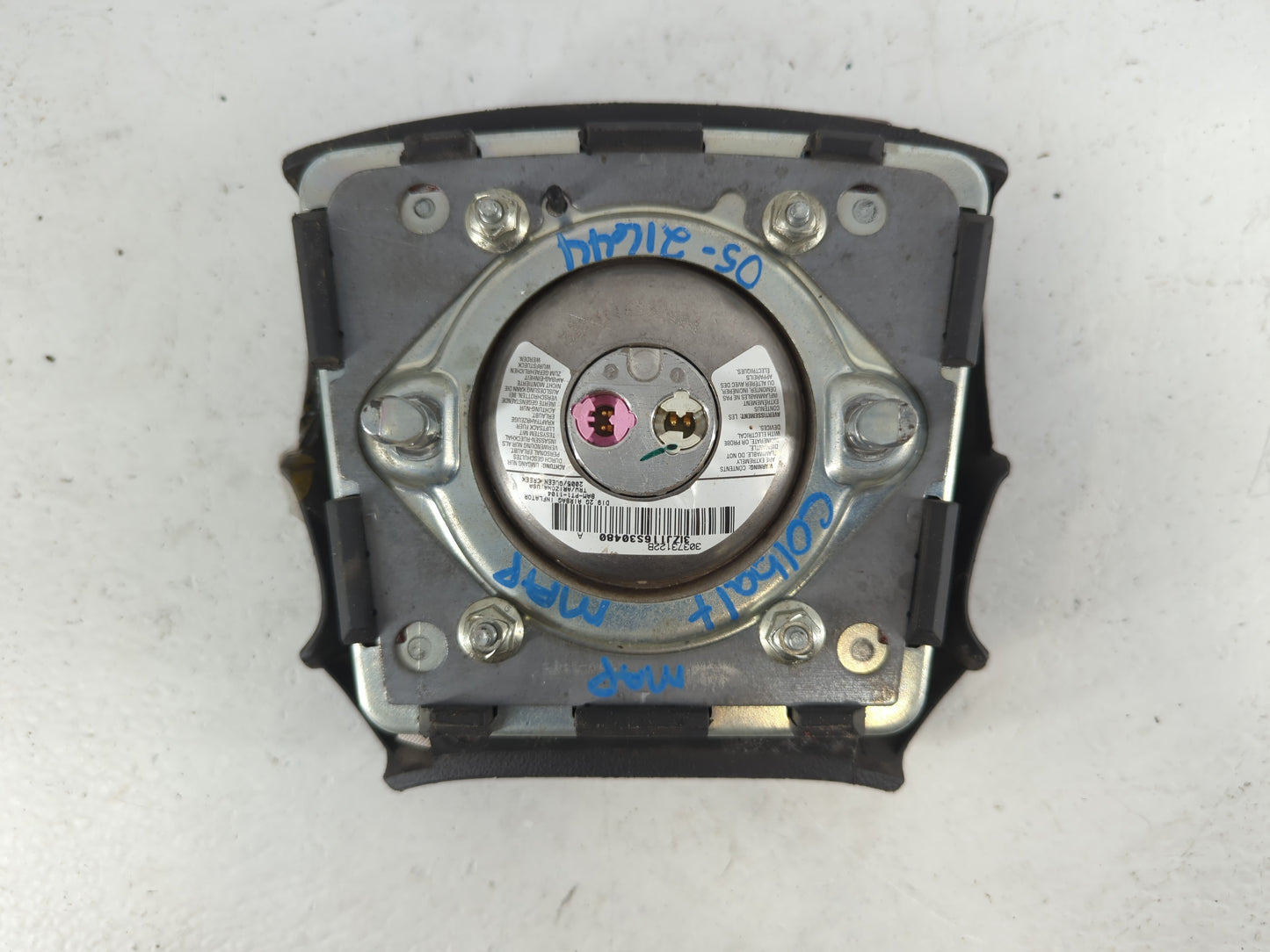 2005 Chevrolet Cobalt Air Bag Driver Left Steering Wheel Mounted P/N:BAM-PT1-1104 30373122B Fits OEM Used Auto Parts - Oemusedautoparts1.com