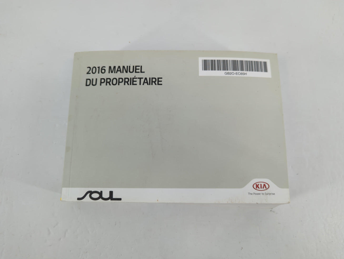 2016 Kia Soul Owners Manual Book Guide P/N:GB2O-EC65H OEM Used Auto Parts - Oemusedautoparts1.com