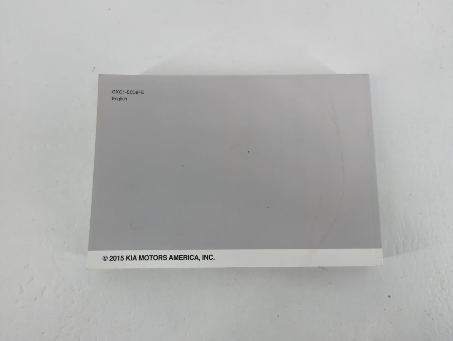 2016 Kia Sorento Owners Manual Book Guide P/N:GXG1-EC59FE OEM Used Auto Parts - Oemusedautoparts1.com