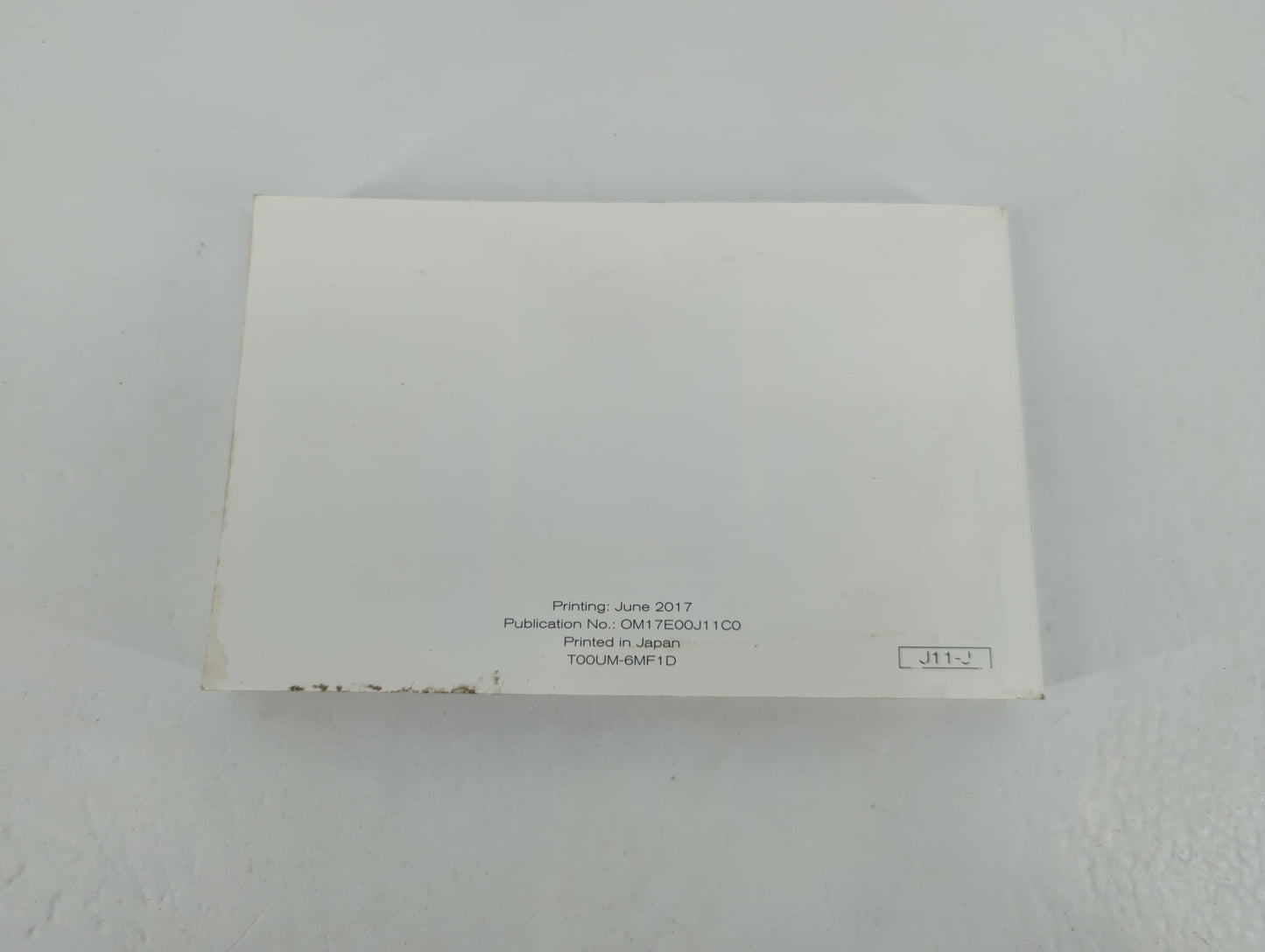2017 Nissan Qashqai Owners Manual Book Guide P/N:OM17E00J11C0 OEM Used Auto Parts - Oemusedautoparts1.com