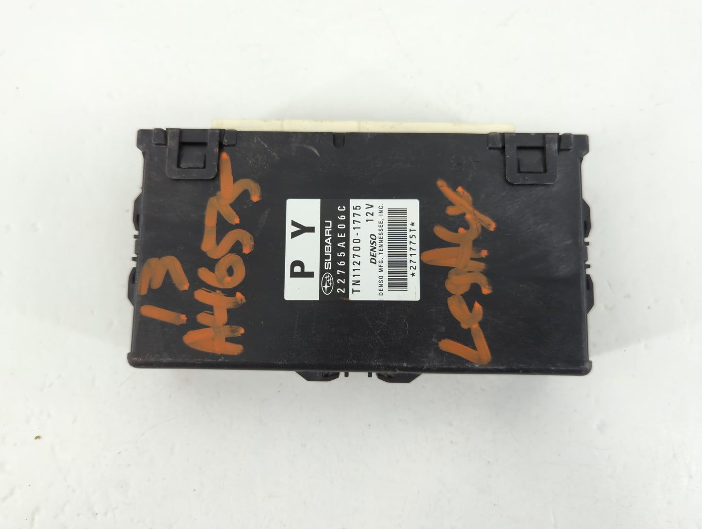 2013-2014 Subaru Legacy PCM Engine Control Computer ECU ECM PCU OEM P/N:TN112700-1775 22765AE06C Fits Fits 2013 2014 OEM Used Auto Parts - Oemusedautoparts1.com