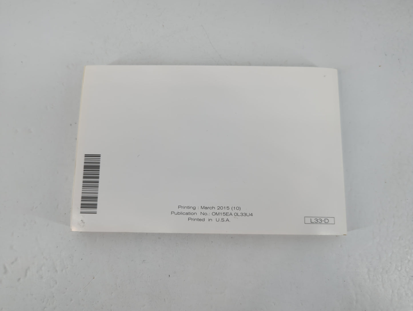 2015 Nissan Altima Owners Manual Book Guide P/N:OM15EA 0L33U4 OEM Used Auto Parts - Oemusedautoparts1.com