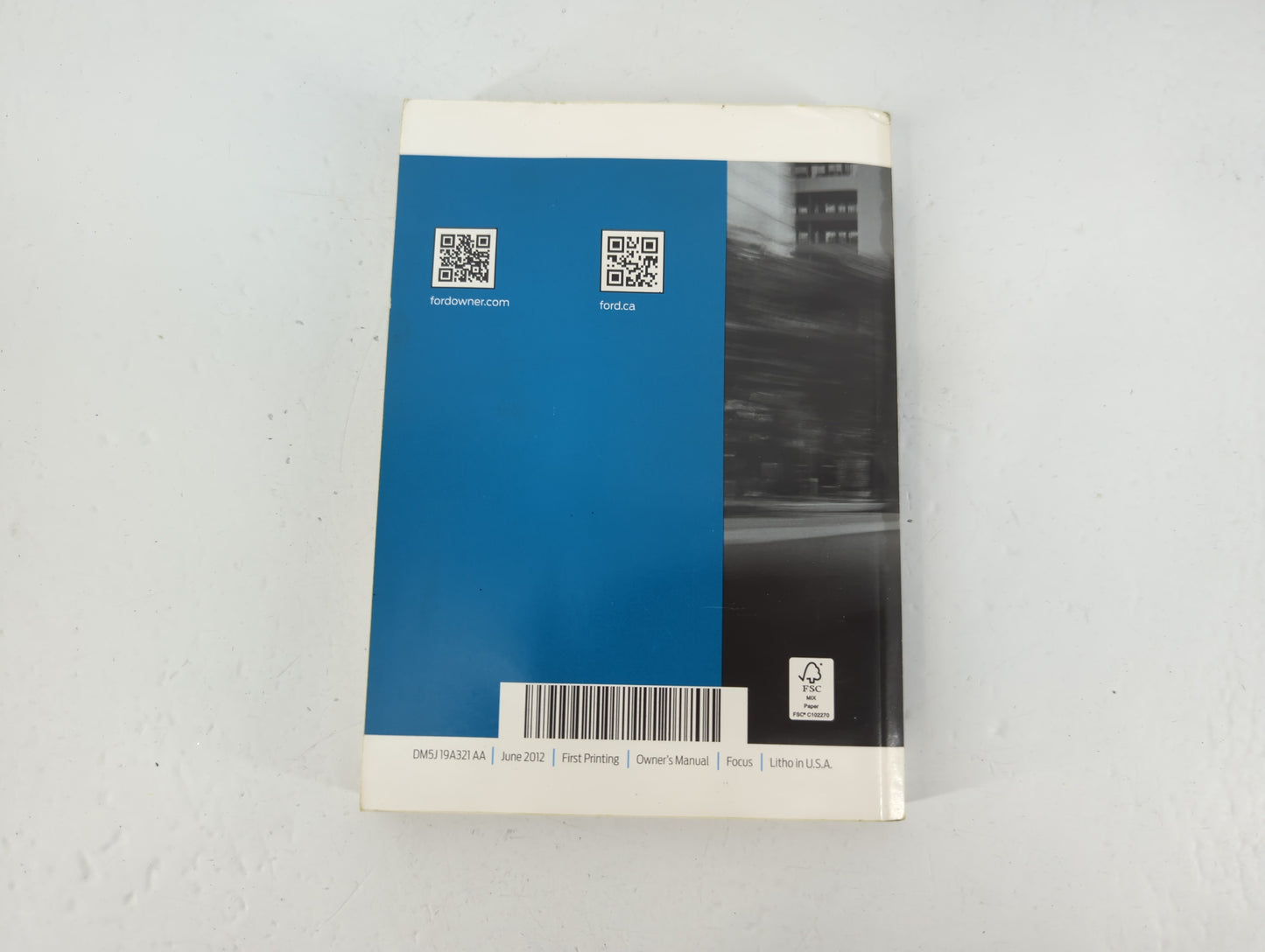 2013 Ford Focus Owners Manual Book Guide P/N:DM5J 19A321 AA OEM Used Auto Parts - Oemusedautoparts1.com